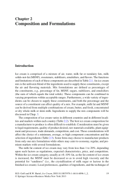 Composition and Formulations