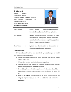 Dr.V.Selvaraj - University College of Engineering Villupuram