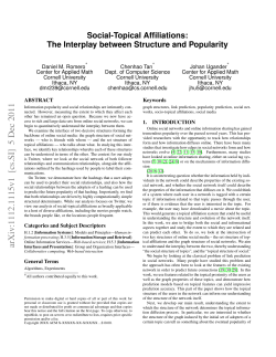 arXiv:1112.1115v1 [cs.SI] 5 Dec 2011
