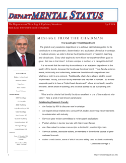 Newsletter - Psychiatry and Behavioral Neuroscience Home