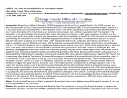 LCAP2016-17 - Kings County Office of Education