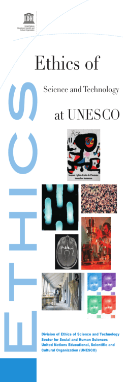 Ethics of science and technology at UNESCO