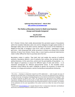 The Politics of Boundary Control in Multi