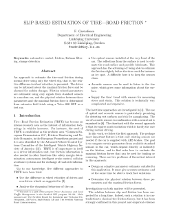 slip-based estimation of tire|road friction