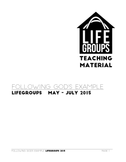 TEACHING MATERIAL Following GoDIs Example