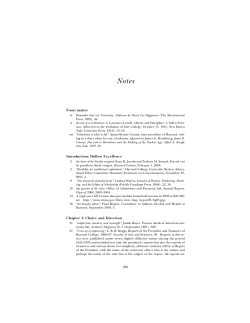 Notes - Scholars at Harvard