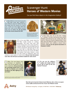 Scavenger Hunt Heroes of Western Movies