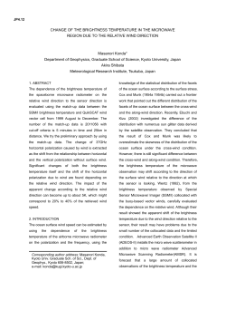 The dependence of the brightness temperature on the relative wind