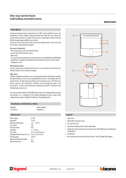 BMSE2004 One-way narrow beam wall/ceiling mounted
