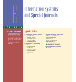 Information Systems and Special Journals