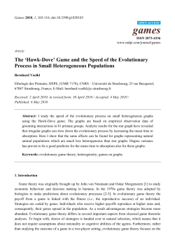 The `Hawk-Dove` Game and the Speed of the Evolutionary Process