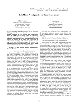 Data Maps: A best practice for the meet-and-confer