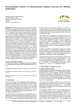 Scanning-Beam Antenna on Metamaterials Coplanar Structure for