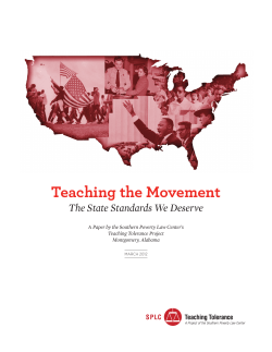 Teaching the Movement