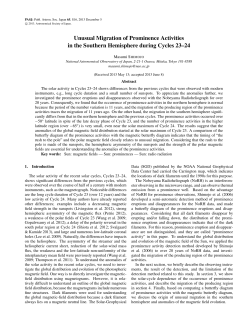 Unusual Migration of Prominence Activities in the Southern