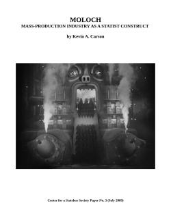 Mass-Production Industry as a Statist Construct