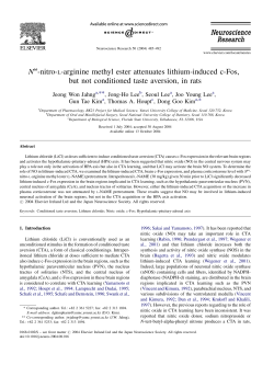 N -nitro-L-arginine methyl ester attenuates lithium-induced c
