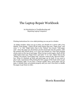 The Laptop Repair Workbook
