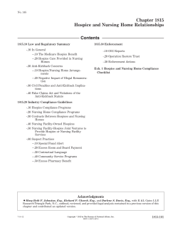 Chapter 1815 Hospice and Nursing Home Relationships Contents