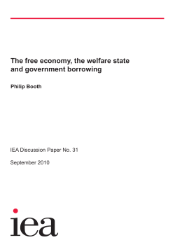 The free economy, the welfare state and government borrowing