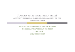 towards an authoritarian state