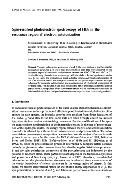Spin-resolved photoelectron spectroscopy of HBr in the resonance