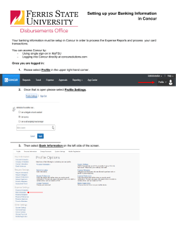 Setting up your Banking Information in Concur