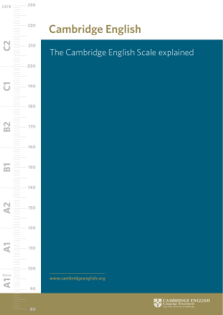 C1 C2 B2 B1 A2 A1 A1 - the Chartered Banker Institute