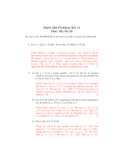 Homework 11 Solutions