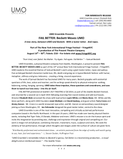 FAIL BETTER: Beckett Moves UMO