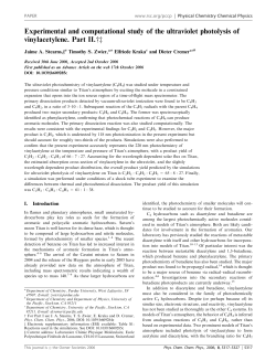 Experimental and computational study of the ultraviolet