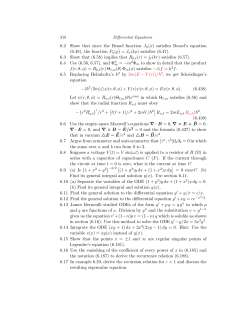 6.2 Show that since the Bessel function Jn(x) satisfies Bessel`s