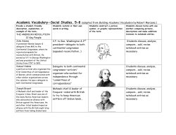 Academic Vocabulary. Social Studies Lesson 7