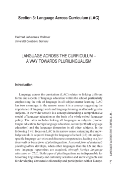 Language Across Curriculum