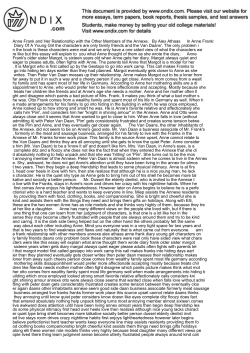 Anne Frank and Her Relationship with the Other Members of th