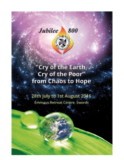 Keynote address by Dr. John Feehan "From Chaos to Hope"