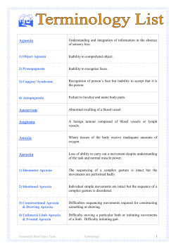 Terminology List