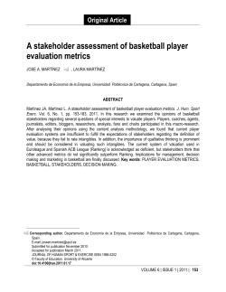 A stakeholder assessment of basketball player evaluation metrics