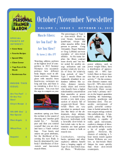 October - November 2012 - The Upper Room with Personal Trainer