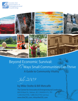 97 Ways Small Communities Can Thrive