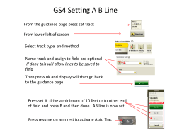 GS4 Setting AB Line - Ernie Williams LTD