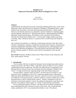 Happiness 2.0: Empowered Fairytale Heroines Reinvent Happily