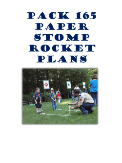 Pack 165 Paper Stomp Rocket Plans