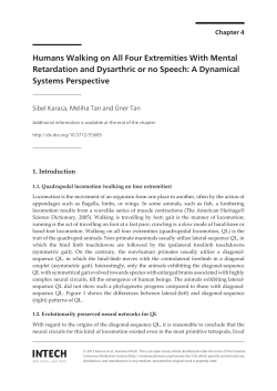 Humans Walking on All Four Extremities With Mental