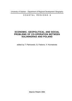 makieta regiony.p65 - Katedra Geografii Rozwoju Regionalnego