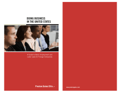 Doing Business in the United States