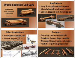 Wood Skeleton Log Cars