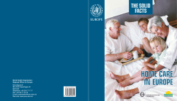 The Solid Facts: Home care in Europe - WHO/Europe