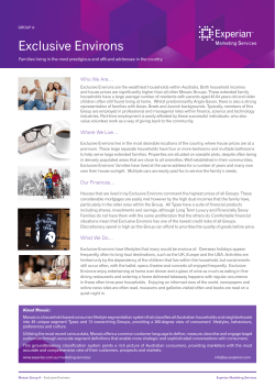 Exclusive Environs - Experian Australia