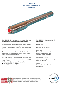 sodern neutron generator genie 16